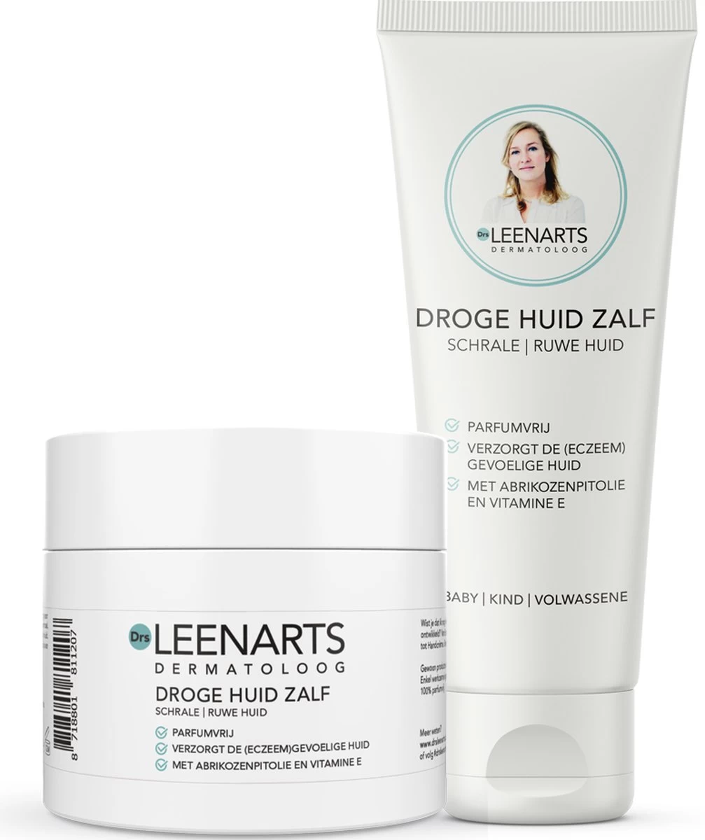 Drs Leenarts Droge Huid Zalf - Huidverzorging - Eczeem - Vitamine E - Zalf - Parfumvrij - 125ml