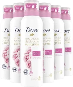 Dove Rose Oil Doucheschuim - 6 X 200 Ml - Voordeelverpakking