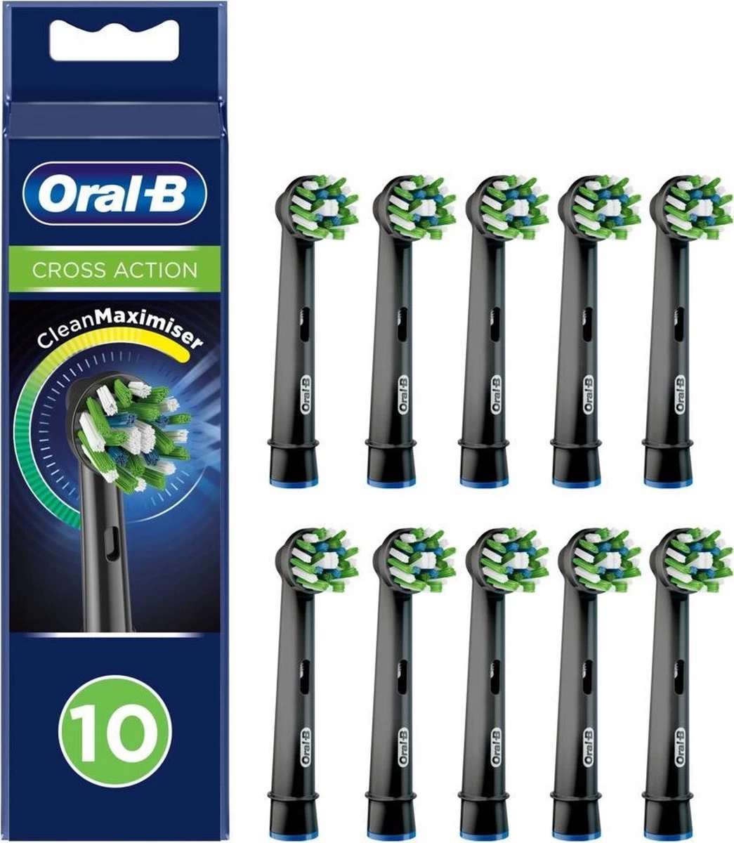 Oral B Oral-B CrossAction - Met CleanMaximiser-technologie - Opzetborstels - Zwart - 10 Stuks - Afbeelding 14