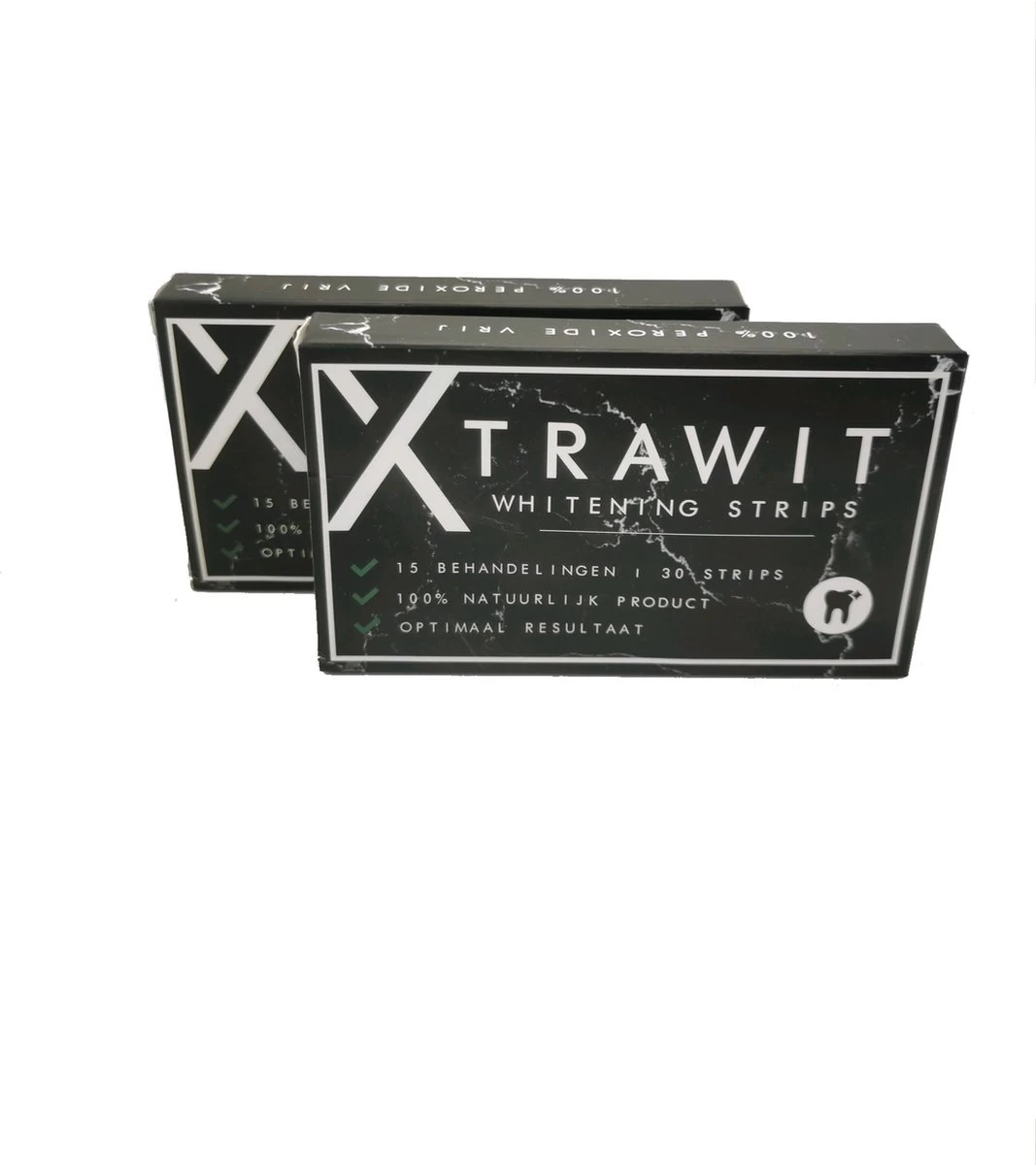 Xtrawit - Teeth Whitening Strips - Tandenbleekset - Wittere Tanden - Goedgekeurde Tandenbleek Strips - 30 Strips