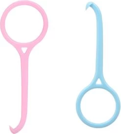 Merkloos 2x Orthodontische Aligner Remover Blauw/Roos Set - Orthodontic Beugel Verwijderaar - Onzichtbare Beugel Verwijderen