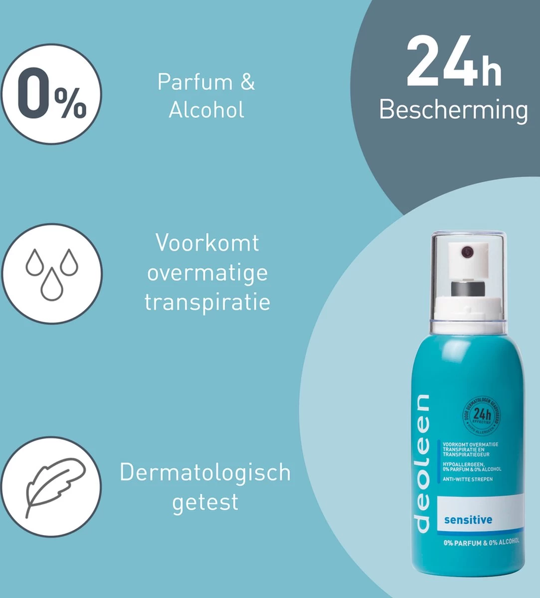 Deoleen Anti-transpirant - Pompspray Sensitive - Deodorant - 75 Ml - Afbeelding 5