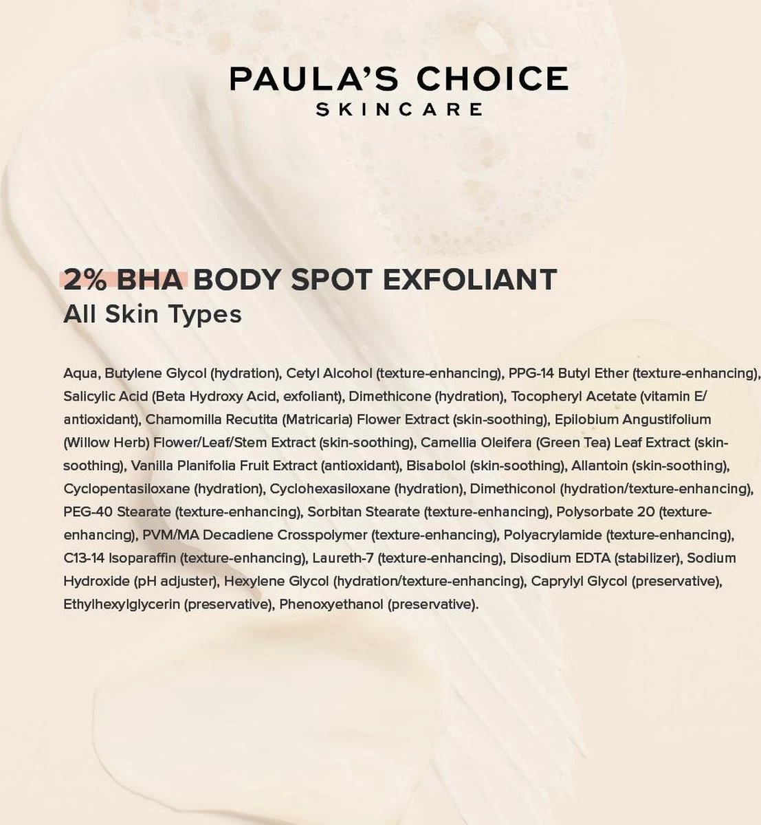 Paula's Choice 2% BHA Body Spot Exfoliant - Met Salicylzuur - Alle Huidtypen - 210 Ml - Afbeelding 2
