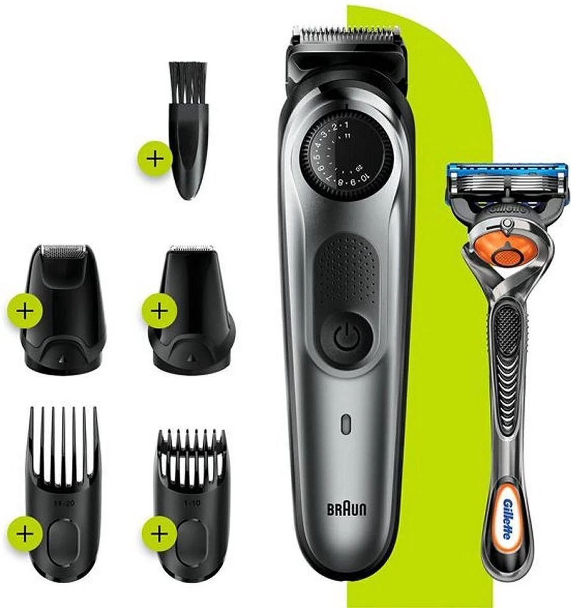 Braun Baardtrimmer En Haartrimmer BT7220 - Zwart Metaalgrijs - Afbeelding 2