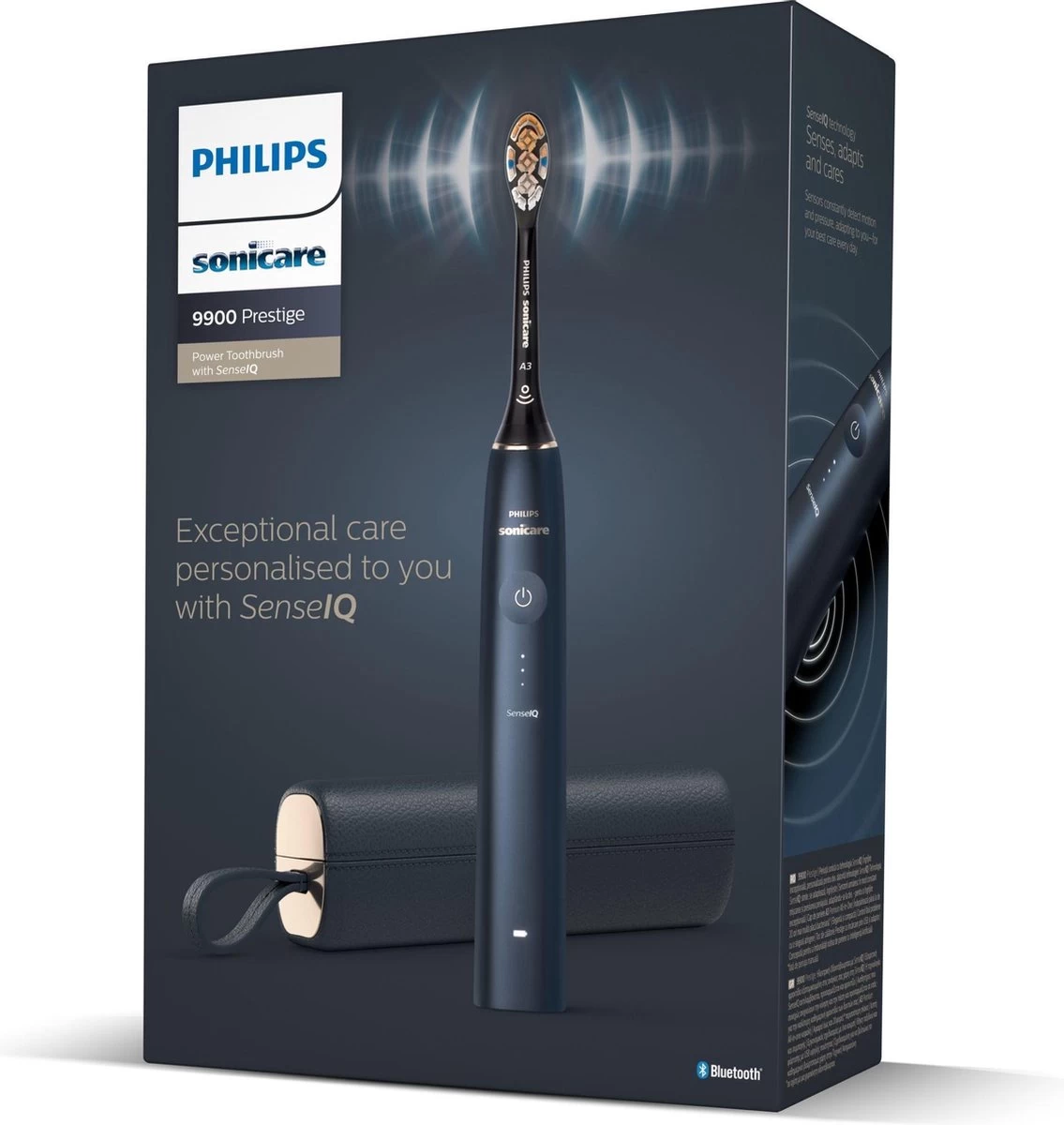 Philips Sonicare Prestige 9900 HX9992/12 - Elektrische Tandenborstel Met SenseIQ - Donkerblauw - Afbeelding 4