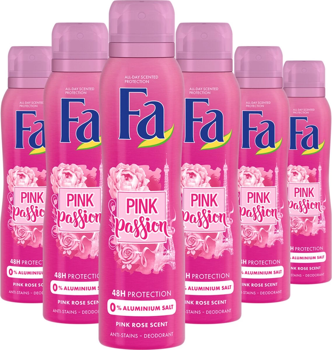 Fa Pink Passion Deo Spray 6x 150ml - Grootverpakking - Afbeelding 8