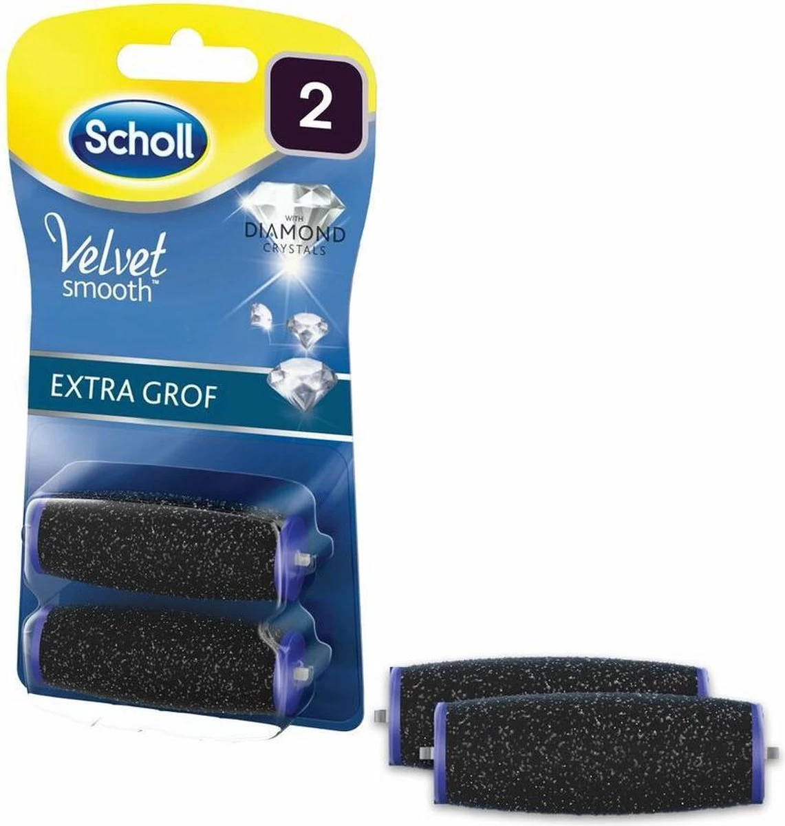 Scholl Velvet Smooth - Navulling Eeltverwijderaar - Extra Grof - Voetvijl - 2 Stuks - Afbeelding 2
