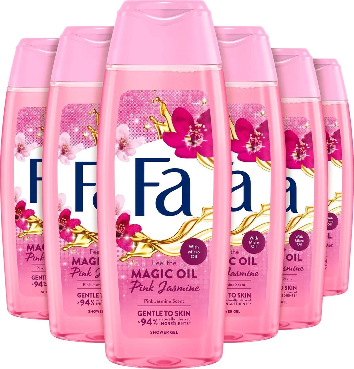 Fa Magic Oil Pink Jasmine Douchegel 6x 250ml - Grootverpakking