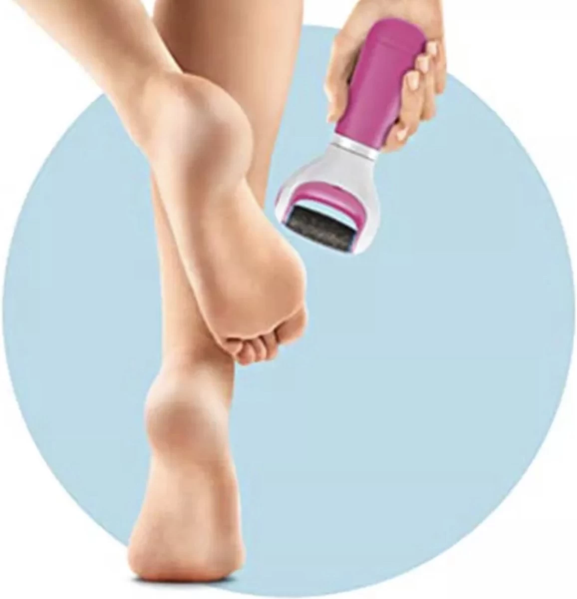 Scholl Velvet Smooth - Elektrische Eeltvijl - Blauw - 1 Stuk - Afbeelding 7