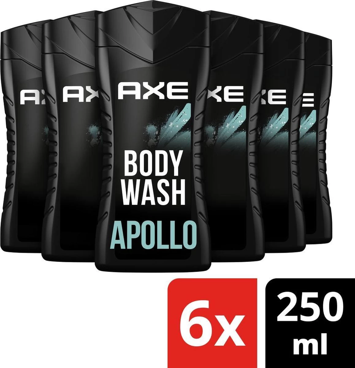 Axe Apollo Showergel - 6 X 250 Ml - Voordeelverpakking - Afbeelding 2