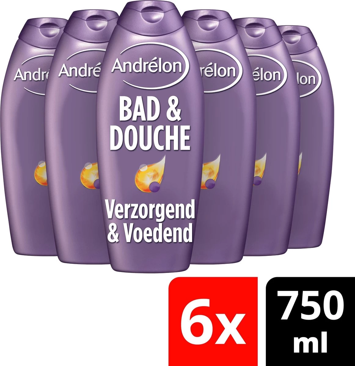 Andrélon 2in1 Bad & Douchegel - 6 X 750 Ml - Voordeelverpakking - Afbeelding 3