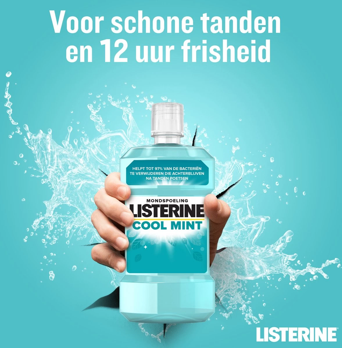 LISTERINE® Fresh Mint, Mondspoeling Met Essentiële Oliën Voor Een Langdurig Frisse Adem, 3x600ml - Afbeelding 3