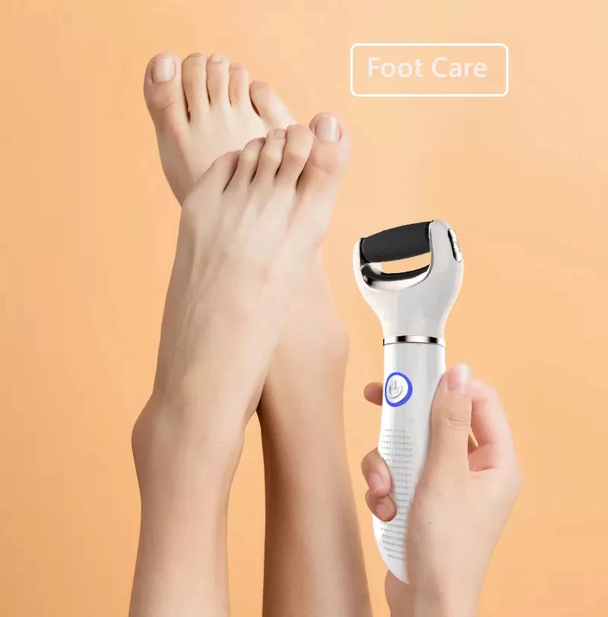 Vastu Eeltverwijderaar - Elektrische Oplaadbare Voetvijl Inclusief Opvangdoekje & Opbergzakje - Callus Remover - Inclusief Extra Opzetvijlen - Afbeelding 8