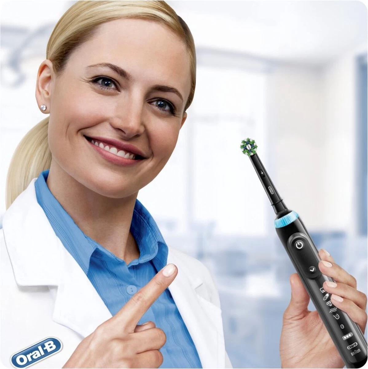 Oral B Oral-B CrossAction - Met CleanMaximiser-technologie - Opzetborstels - Zwart - 10 Stuks - Afbeelding 11