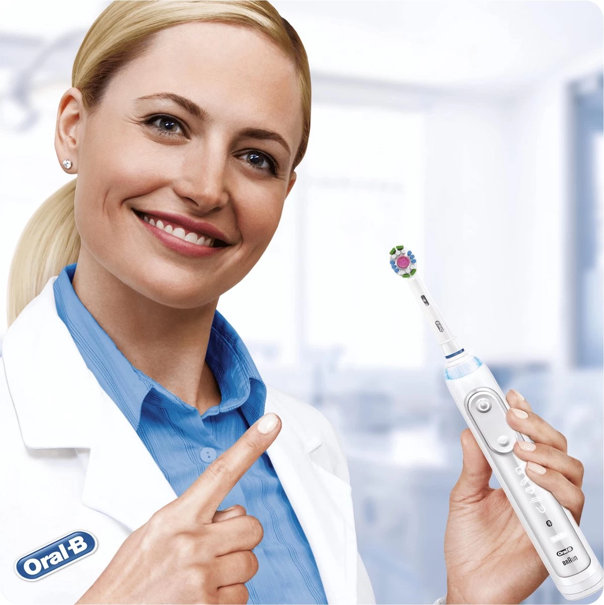 Oral B Oral-B 3D White - Met CleanMaximiser-technologie - Opzetborstels - 4 Stuks - Afbeelding 7
