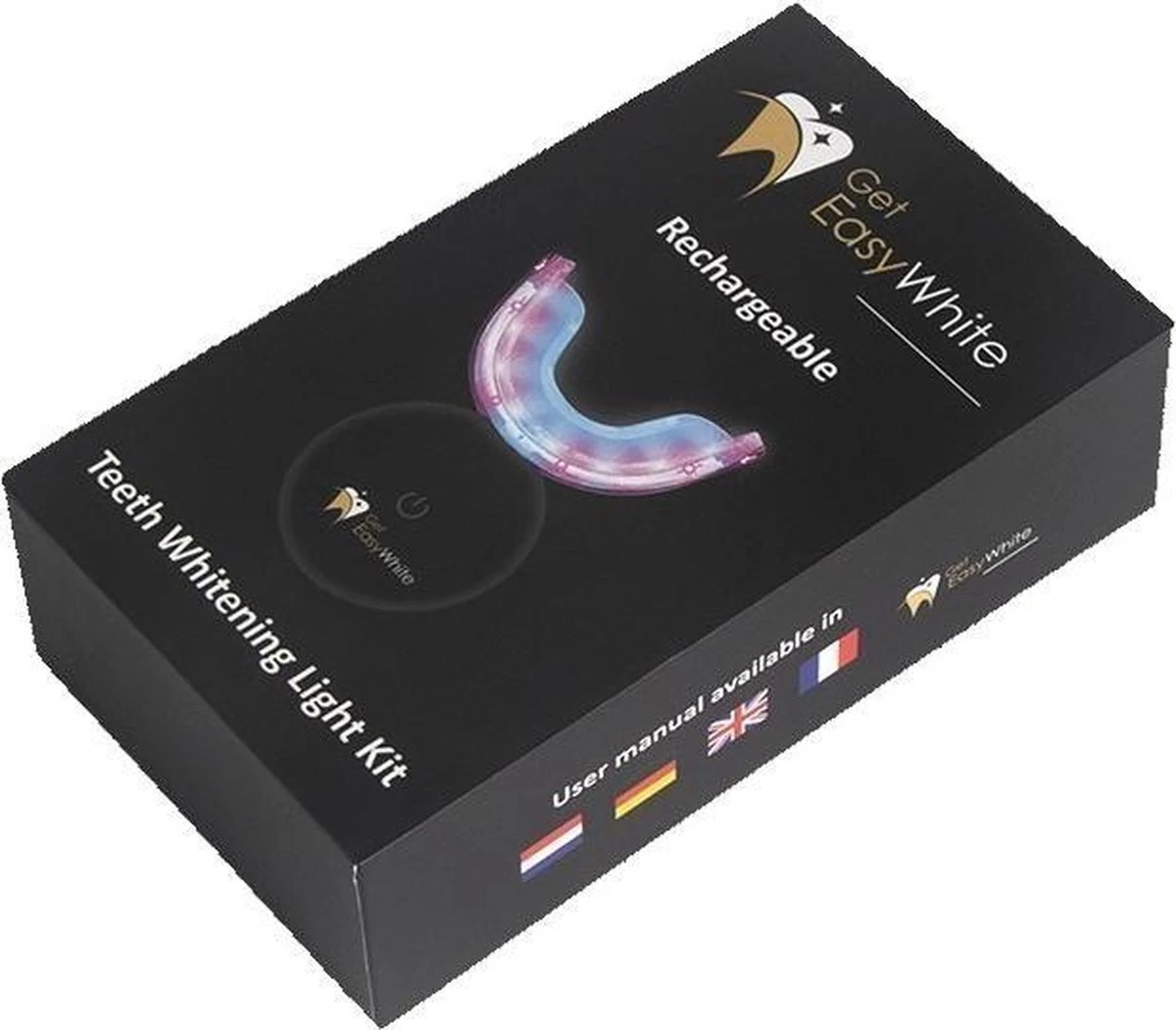 GetEasyWhite - Whitening LED Kit - 100% Natuurlijk - Perioxide Vrij - Veilig - Afbeelding 2