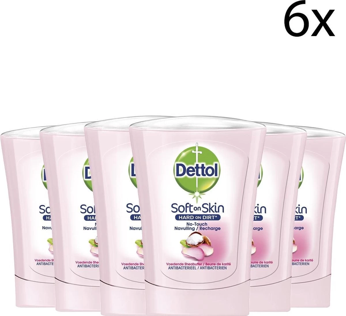 Dettol - Handzeep - No Touch Navulling - Galamboter - 250ml X6