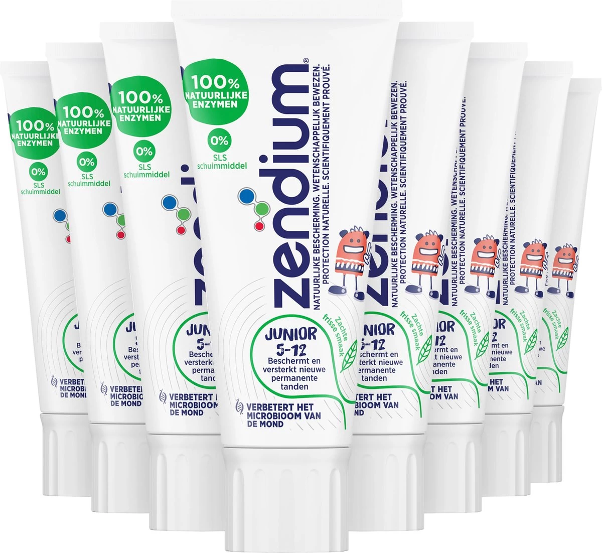 Zendium Junior 5-12jr Tandpasta - 12 X 50 Ml - Voordeelverpakking