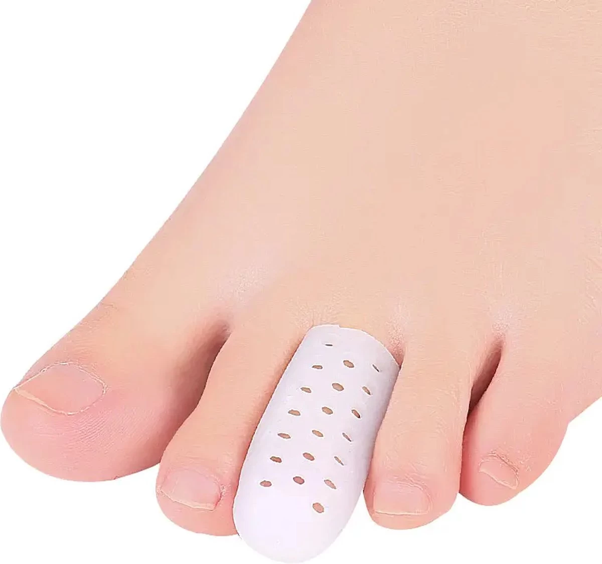 Teenbeschermer - Teenbeschermers Siliconen - Teenbeschermer Kleine Teen - Teenbeschermer Grote Teen - Teenkap - Teenspreider - Er Worden 3 Paar Geleverd - S,M,L - Wit - Afbeelding 3