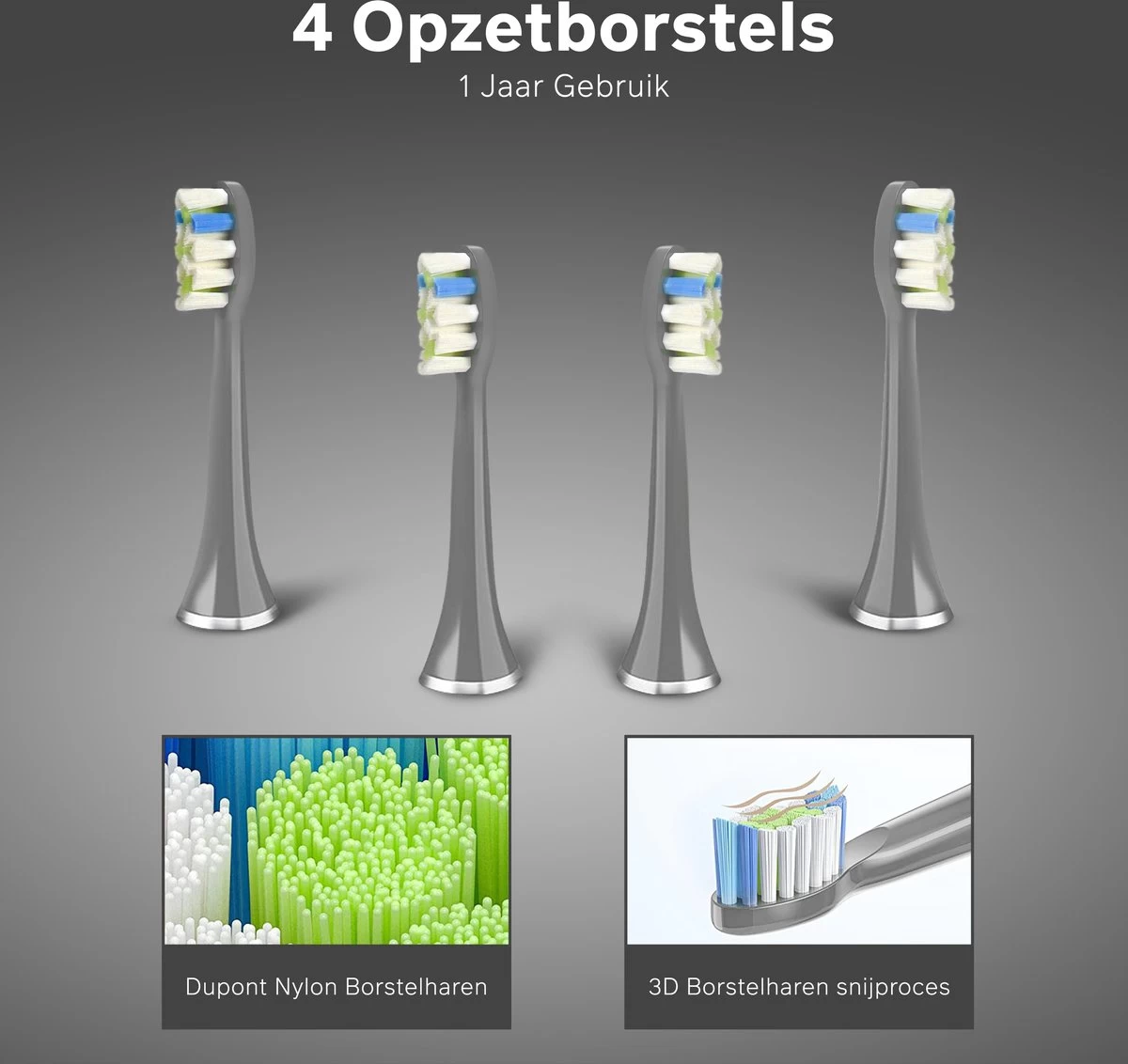 Bintoi® ISonic Pro Series D700 - Elektrische Tandenborstel - Ultra Whitening - Afbeelding 9