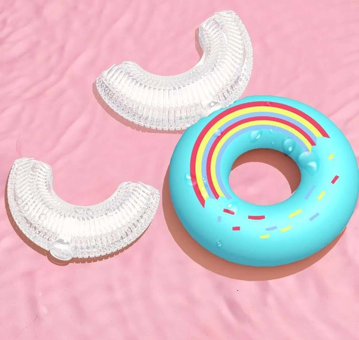 Tandenborstel Kind-Handtandenborstel Voor Kinderen-2 Tot 12 Jaar-Zachte Silliconen-Baby Tandenborstel-Tandenborstel Baby En Peuter - U-Vormig - 360 Graden-Bijtringen-peutertandenborstel-U Vorm - Afbeelding 5