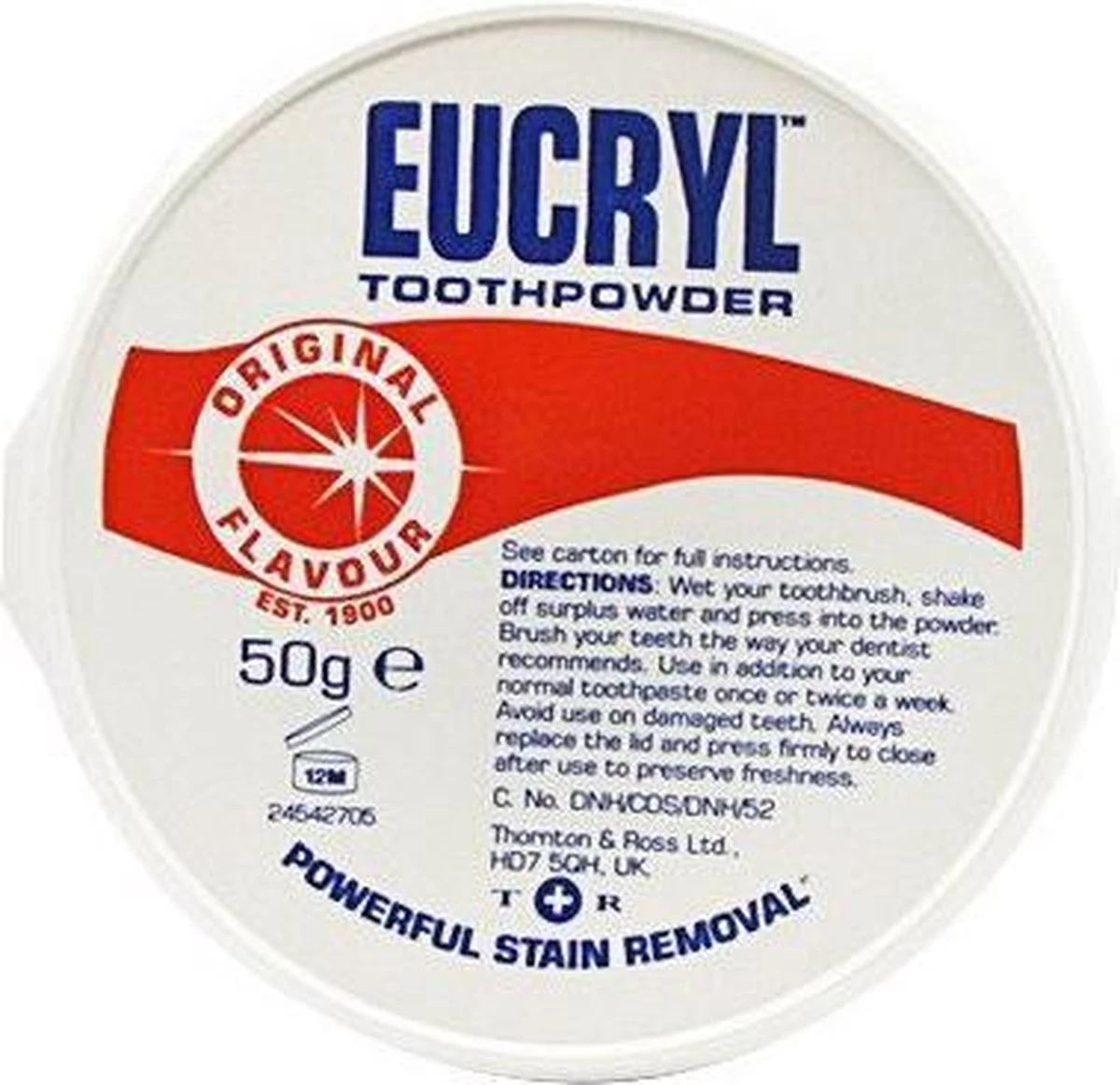 Eucryl Poeder Original De Vervanger Voor Smile/Smokers Poeder - 50 Gram - Afbeelding 3