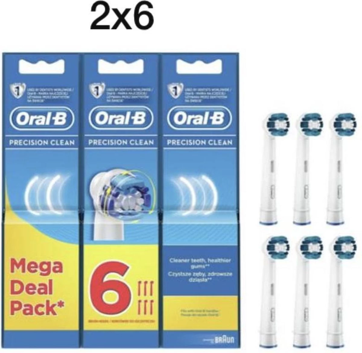 Oral B Precision Clean 12 Stuk. 2x6