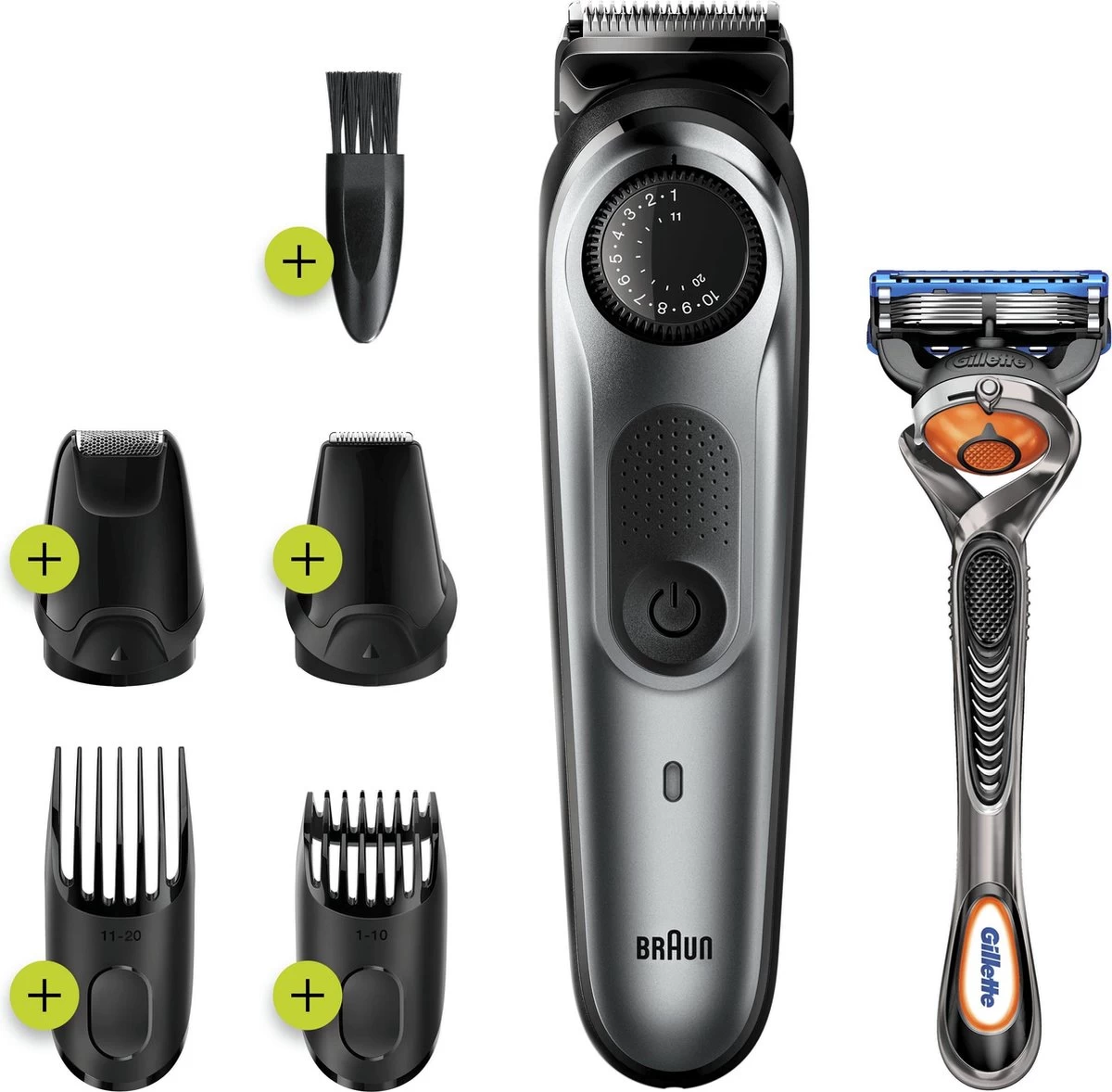 Braun Baardtrimmer En Haartrimmer BT7220 - Zwart Metaalgrijs - Afbeelding 7