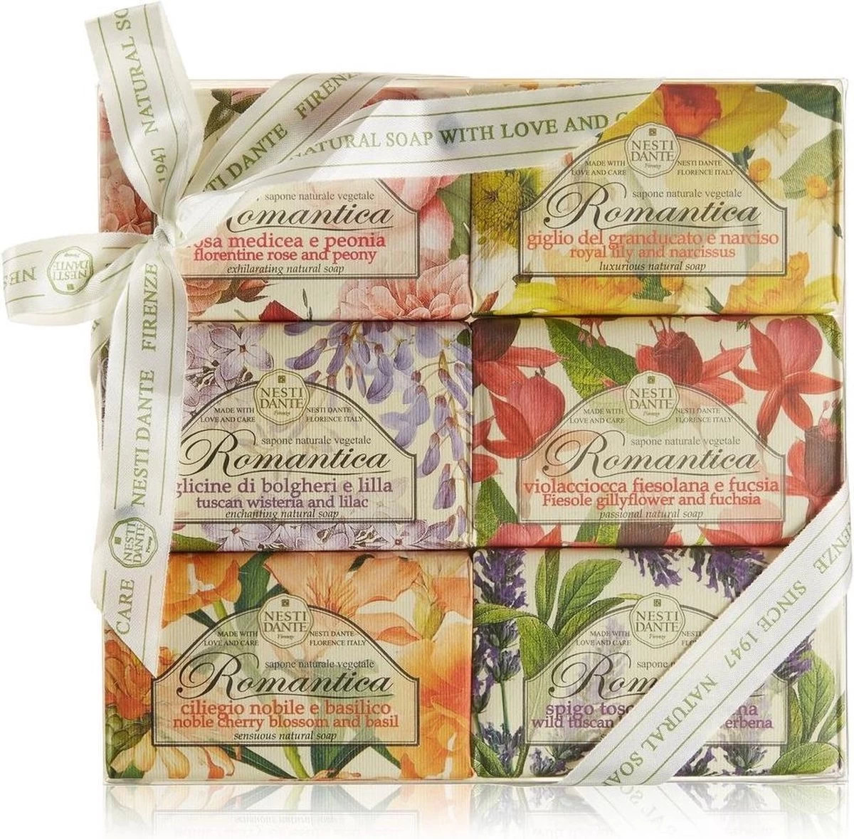 Nesti Dante Romantica Zeepset Set 6 X 150 Gr.