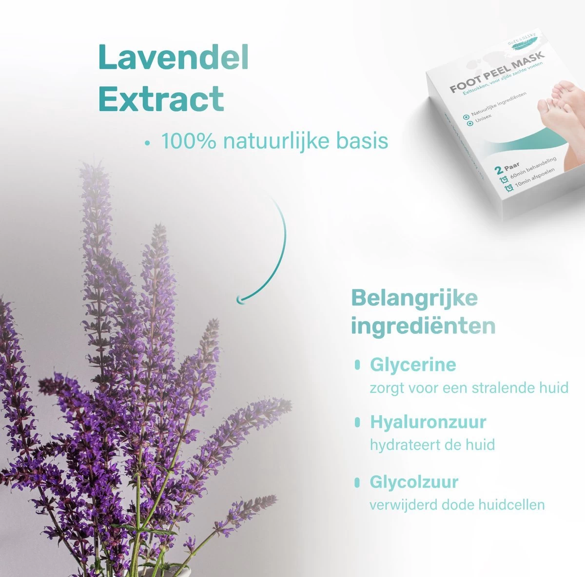 Soft & Silky - Eeltsokken - 2 Pack - Voetmasker - Foot Peel Mask - Eelt Verwijderaar - Voetvijl - Eeltverwijderaar - Eeltvijl - Eeltrasp - Afbeelding 5