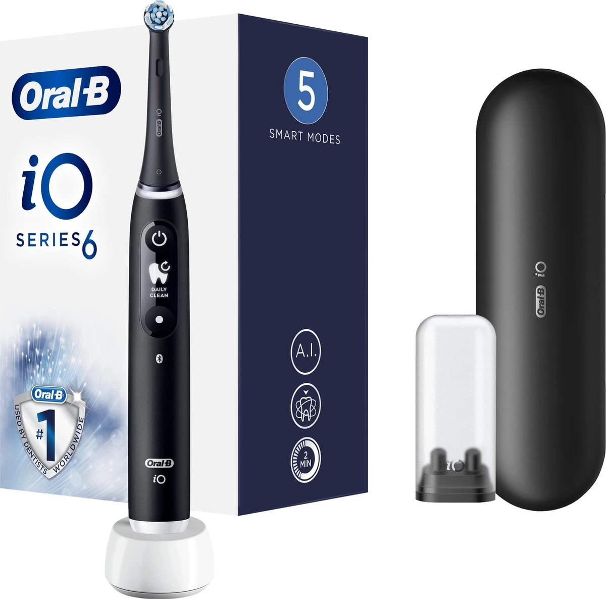 Oral B IO 6N - SMILE Black Lava Elektrische Tandenborstel Ontworpen Door Braun - Afbeelding 15