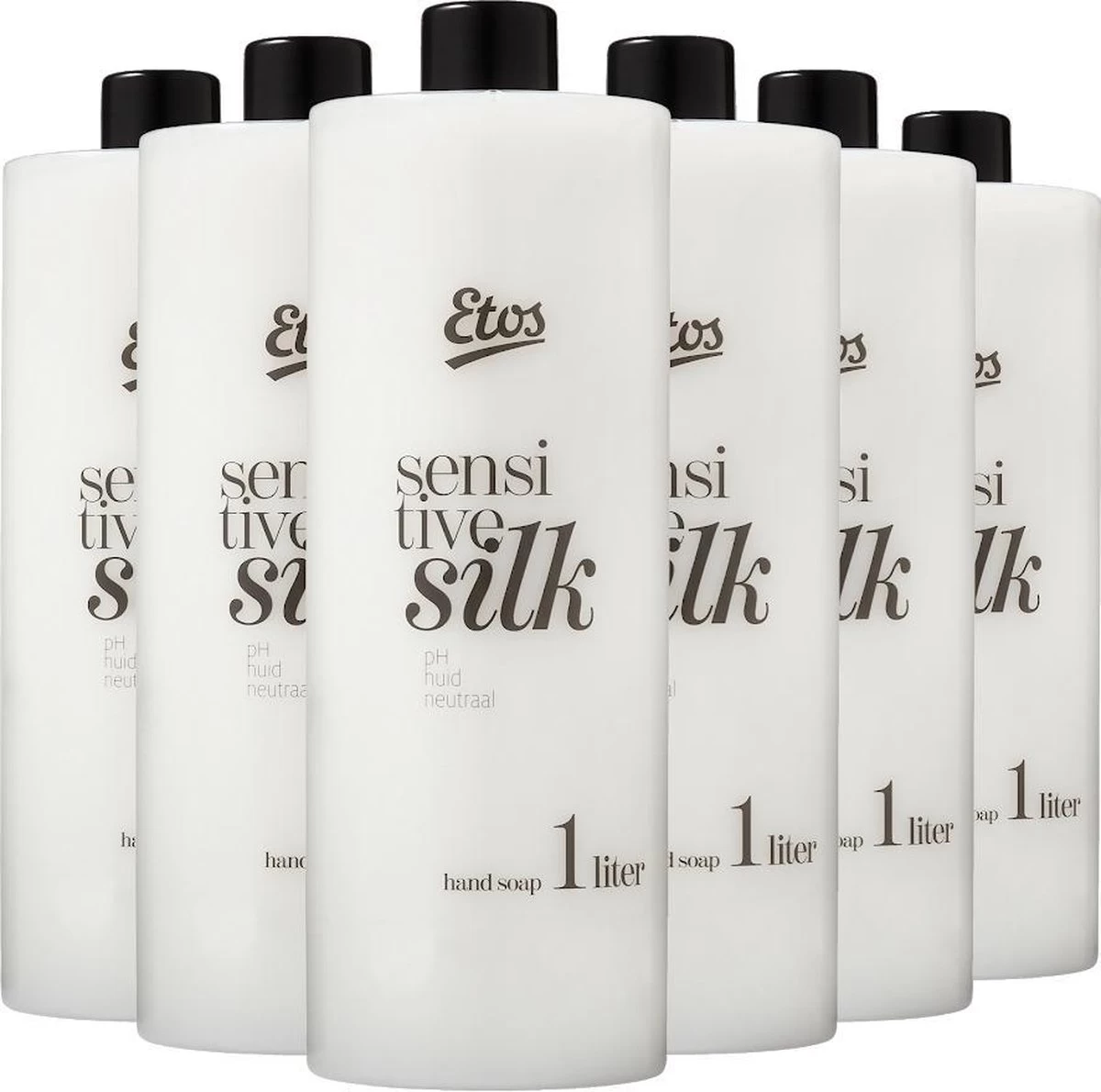 Etos Handzeep Sensitive Silk - Navulling - 6x1L - Voordeelverpakking