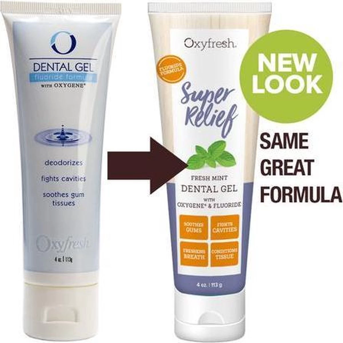 OxyFresh Fluoride Dental Gel - Helpt Gevoelige Tanden Voorkomen En Tandglazuur Remineraliseren - Afbeelding 2
