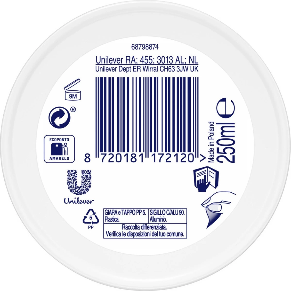 Dove Body Cream One Cream Rich - 250 Ml - Afbeelding 2