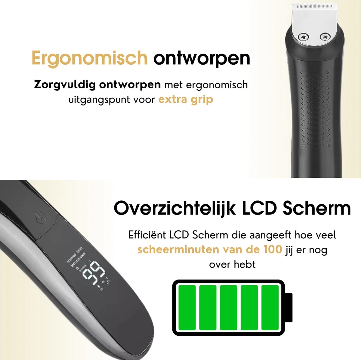 Gruttz - 11 In 1 Baardtrimmer Voor Mannen - Inclusief Reistas - Trimmer Baard Neus Oor En Lichaam - Bodygroomer Mannen - Afbeelding 5