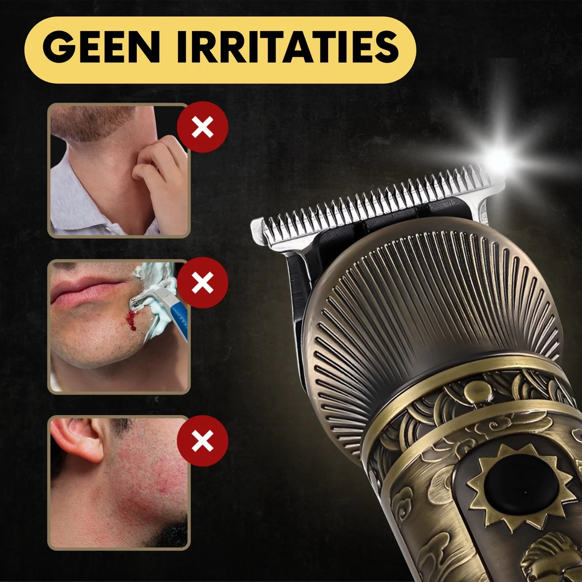 6-in-1 Baardtrimmer Mannen - Trimmer Voor Baard En Lichaam - Incl. 6 Opzetstukken - Bodygroomer Mannen - Bodytrimmer Heren - Tondeuse - 0.5-15MM - Neus En Oor - Afbeelding 11