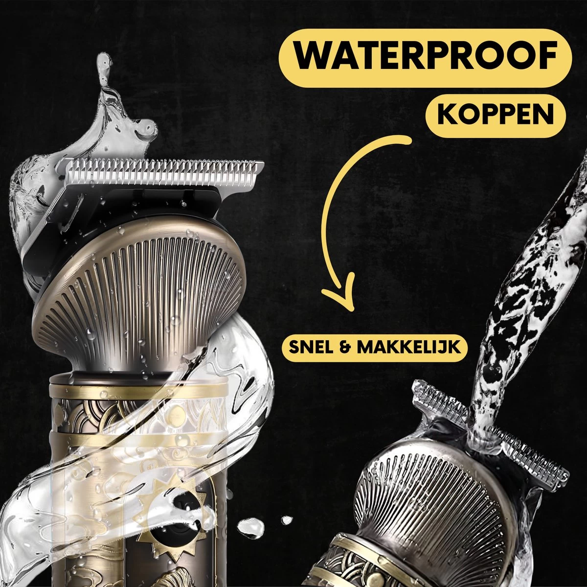 6-in-1 Baardtrimmer Mannen - Trimmer Voor Baard En Lichaam - Incl. 6 Opzetstukken - Bodygroomer Mannen - Bodytrimmer Heren - Tondeuse - 0.5-15MM - Neus En Oor - Afbeelding 14