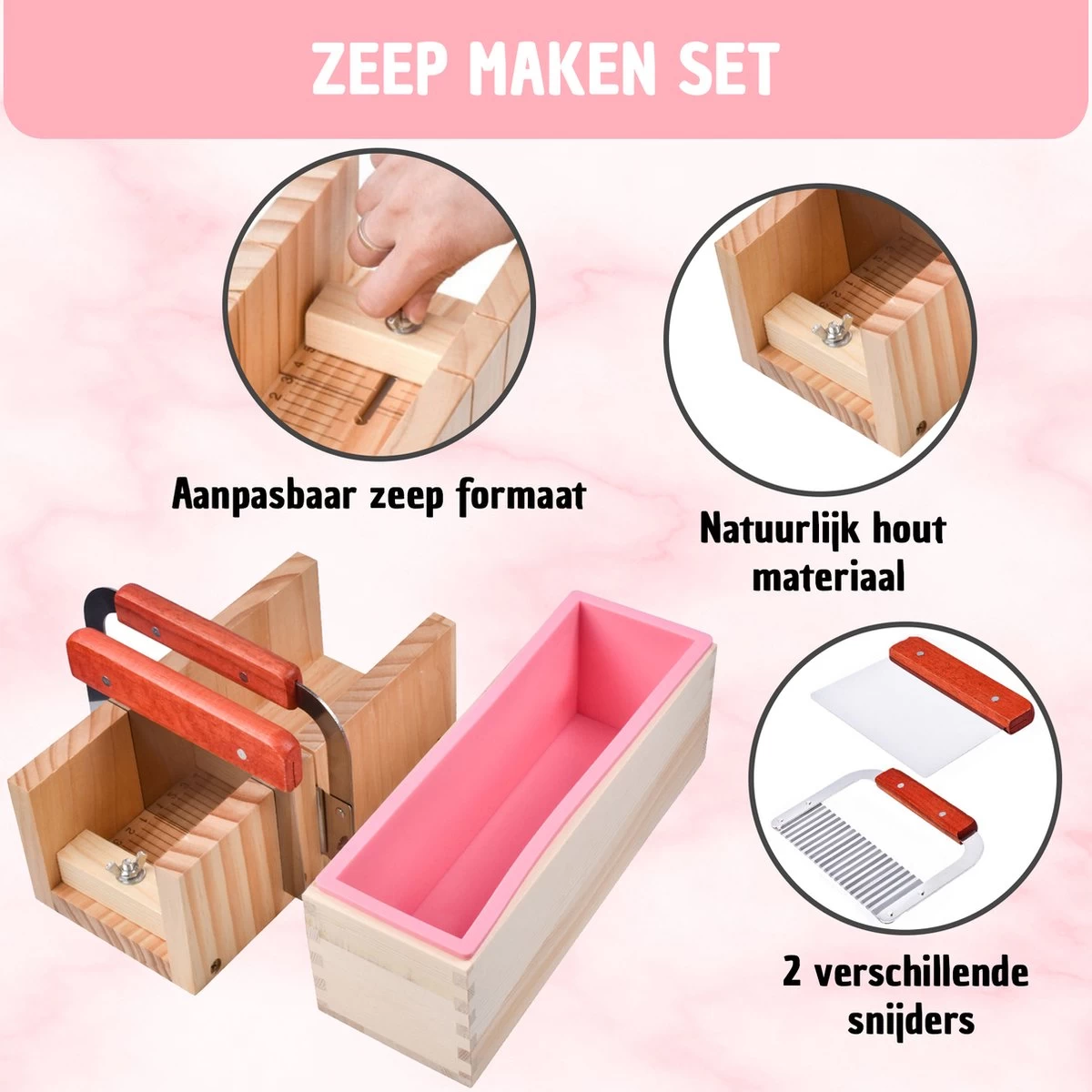 Zeep Maken Pakket Gietzeep Zelf Zeepjes Zeepmal Zeepvorm Siliconen DIY Dagdeals - Zeep Mal En Tools Voor Volwassenen - Afbeelding 2