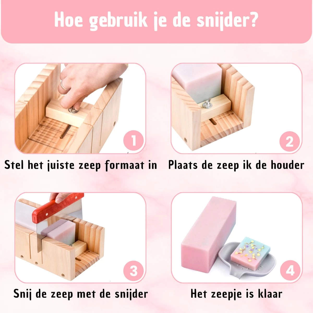 Zeep Maken Pakket Gietzeep Zelf Zeepjes Zeepmal Zeepvorm Siliconen DIY Dagdeals - Zeep Mal En Tools Voor Volwassenen - Afbeelding 3