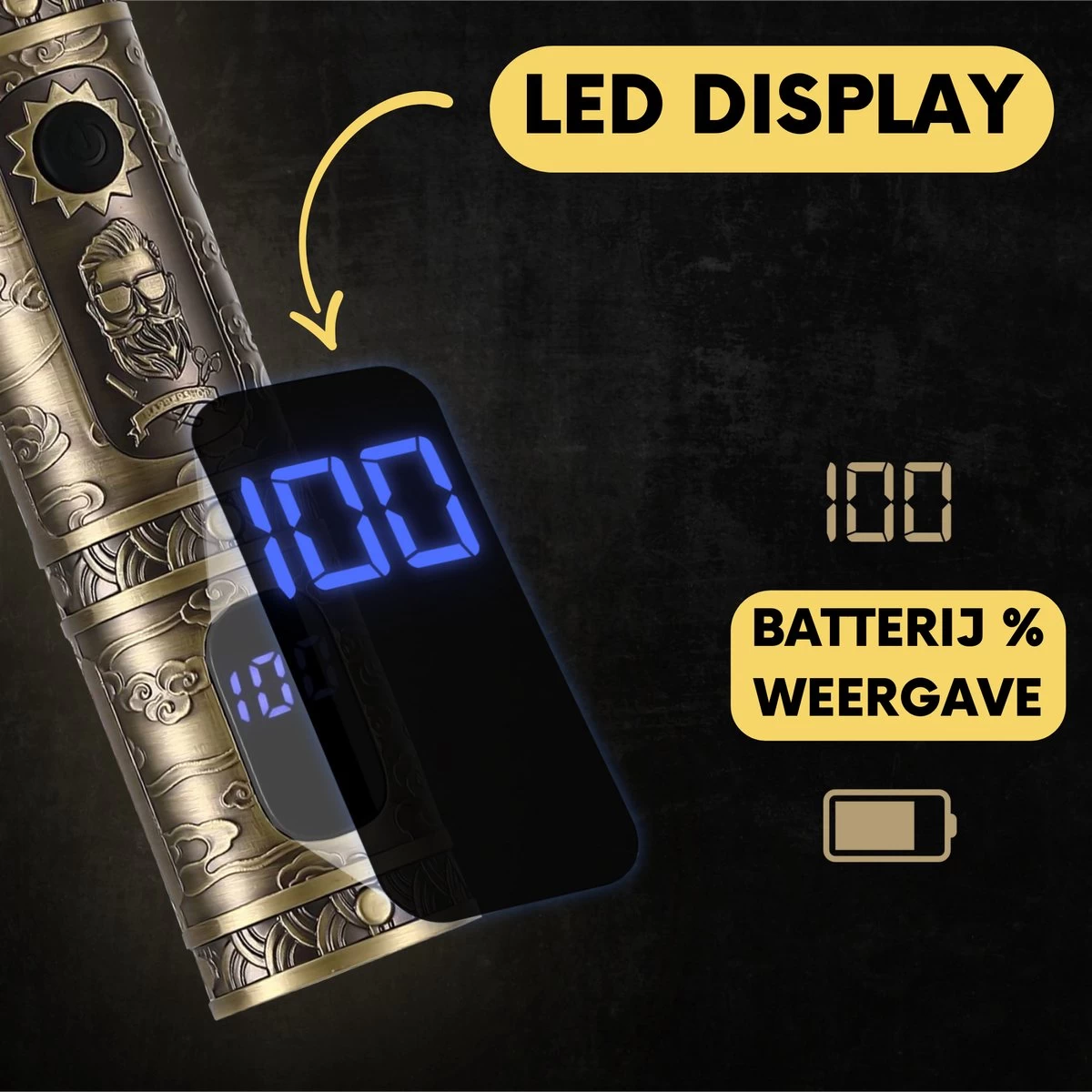 6-in-1 Baardtrimmer Mannen - Trimmer Voor Baard En Lichaam - Incl. 6 Opzetstukken - Bodygroomer Mannen - Bodytrimmer Heren - Tondeuse - 0.5-15MM - Neus En Oor - Afbeelding 3