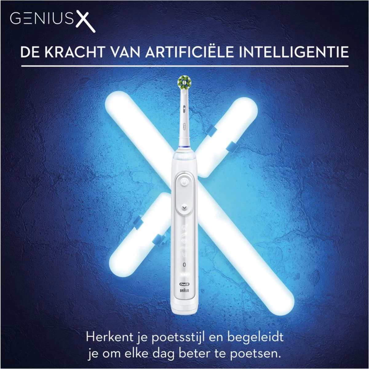 Oral B Oral-B Genius X - Wit - Elektrische Tandenborstel - Ontworpen Door Braun - 1 Handvat En 1 Opzetborstel - Afbeelding 2