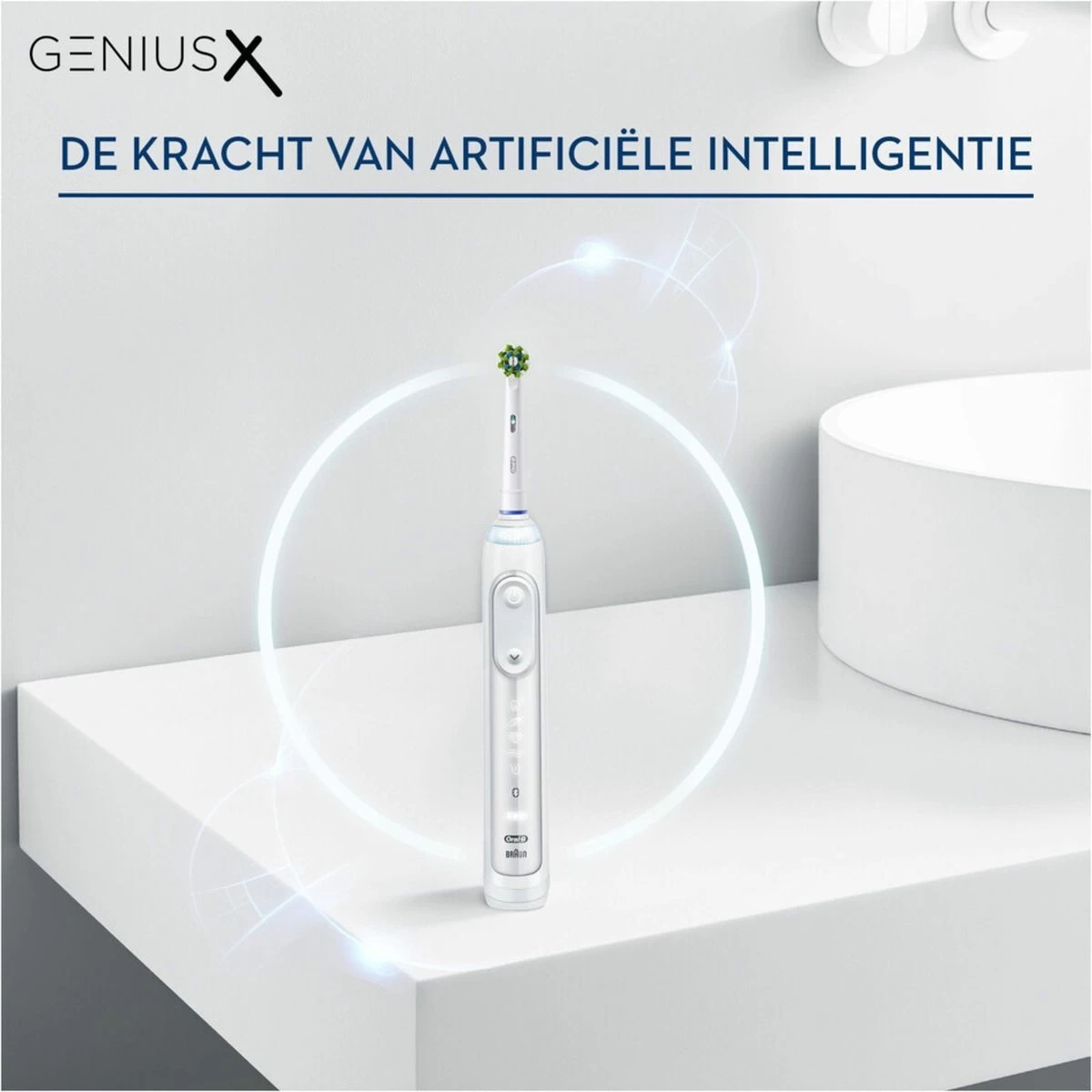 Oral B Oral-B Genius X - Wit - Elektrische Tandenborstel - Ontworpen Door Braun - 1 Handvat En 1 Opzetborstel - Afbeelding 11