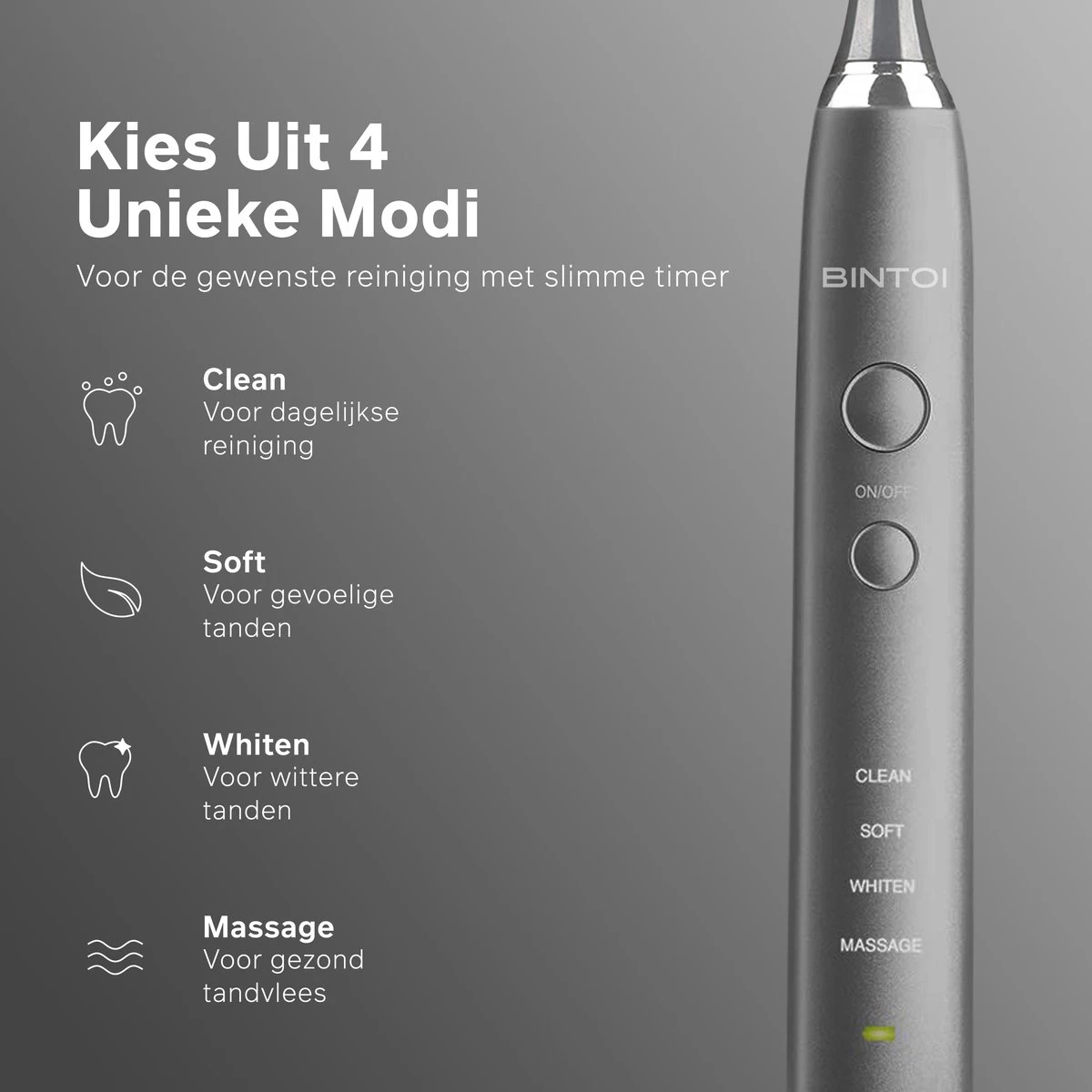 Bintoi® ISonic Pro Series D700 - Elektrische Tandenborstel - Ultra Whitening - Afbeelding 3