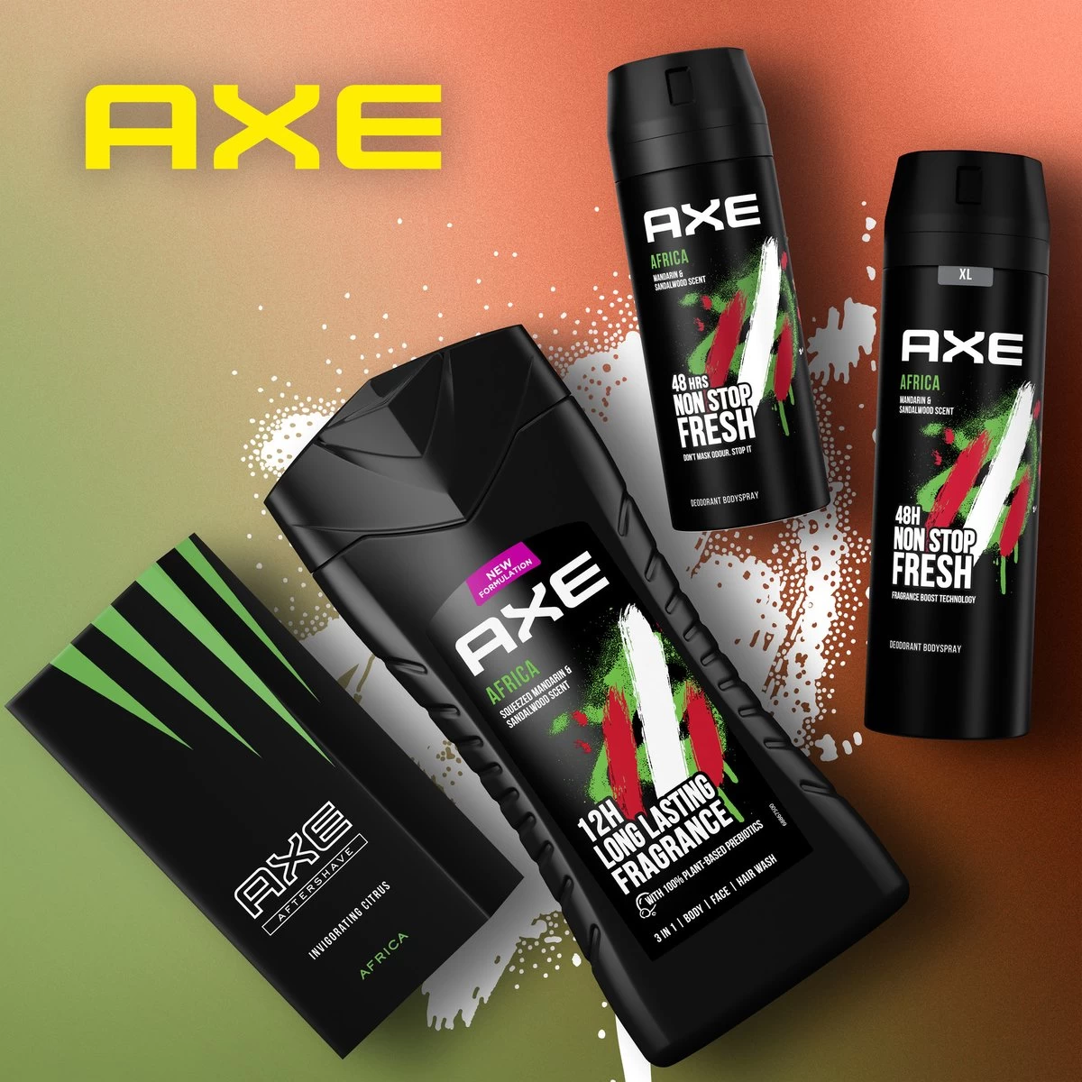 Axe Africa 3-in-1 Douchegel - 6 X 250 Ml - Voordeelverpakking - Afbeelding 5