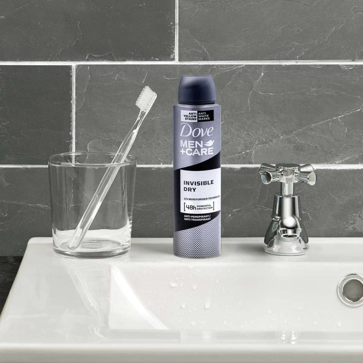 Dove Men+Care Invisible Dry Anti-transpirant Deodorant Spray - 6 X 150 Ml - Voordeelverpakking - Afbeelding 6