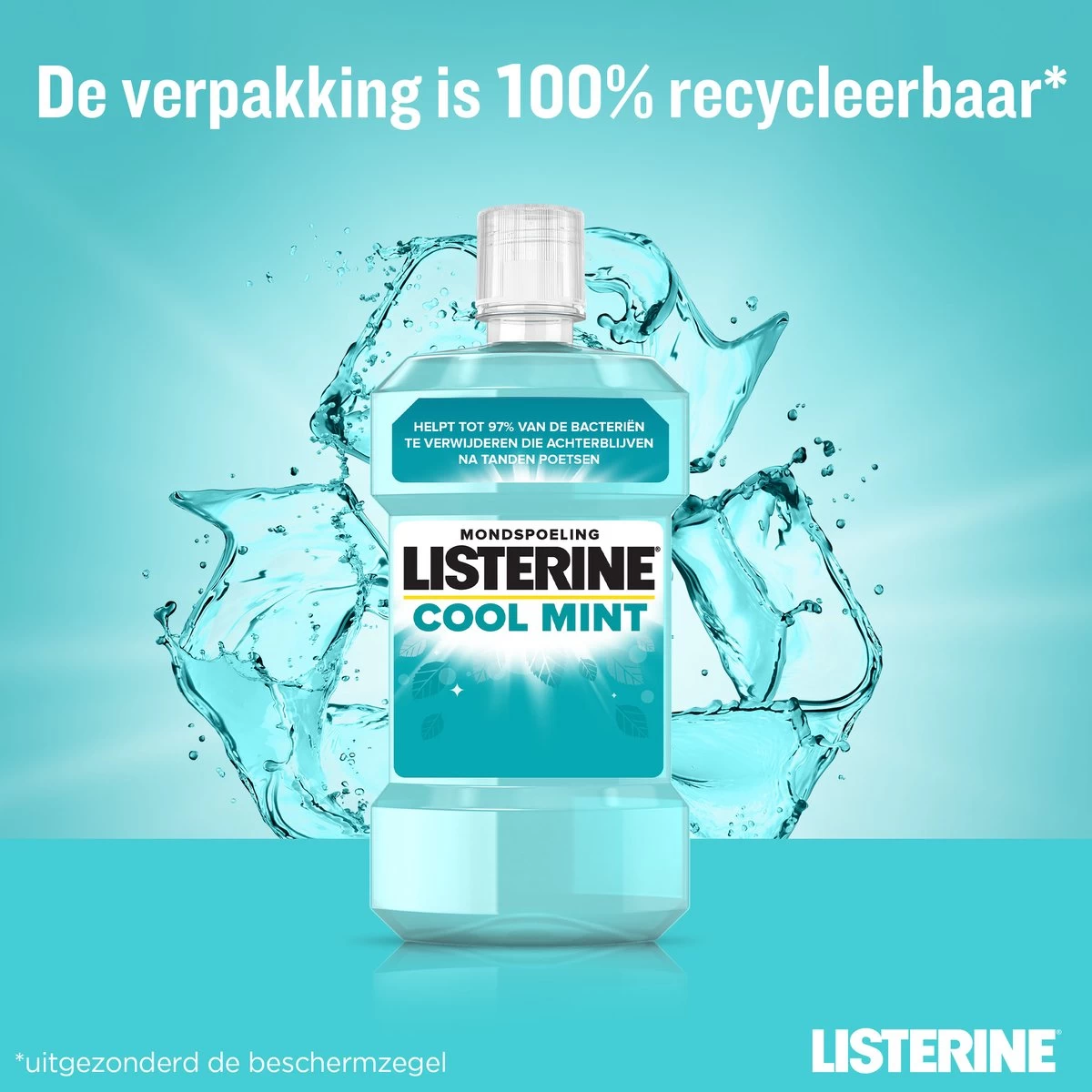 LISTERINE® Fresh Mint, Mondspoeling Met Essentiële Oliën Voor Een Langdurig Frisse Adem, 3x600ml - Afbeelding 7