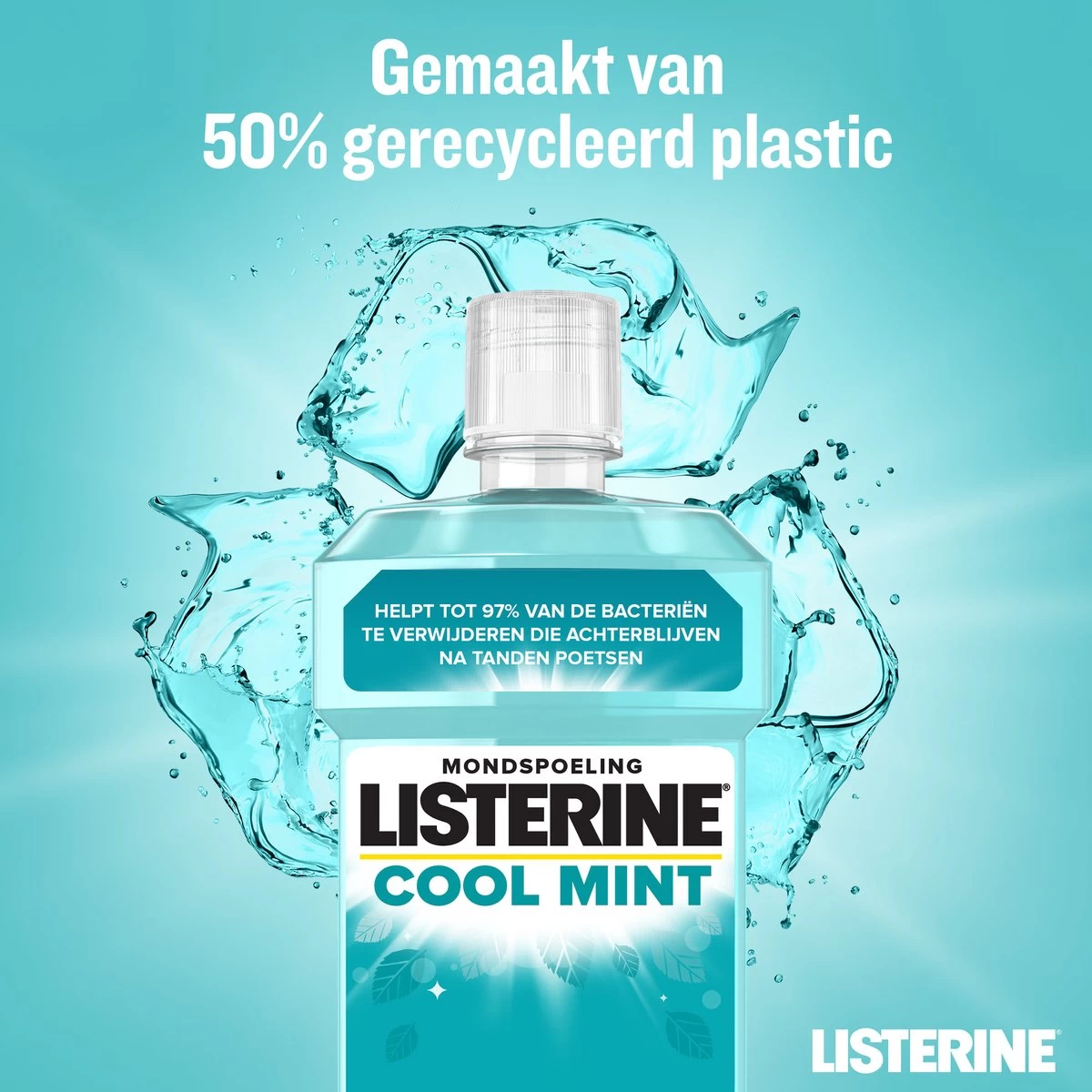 LISTERINE® Fresh Mint, Mondspoeling Met Essentiële Oliën Voor Een Langdurig Frisse Adem, 3x600ml - Afbeelding 8