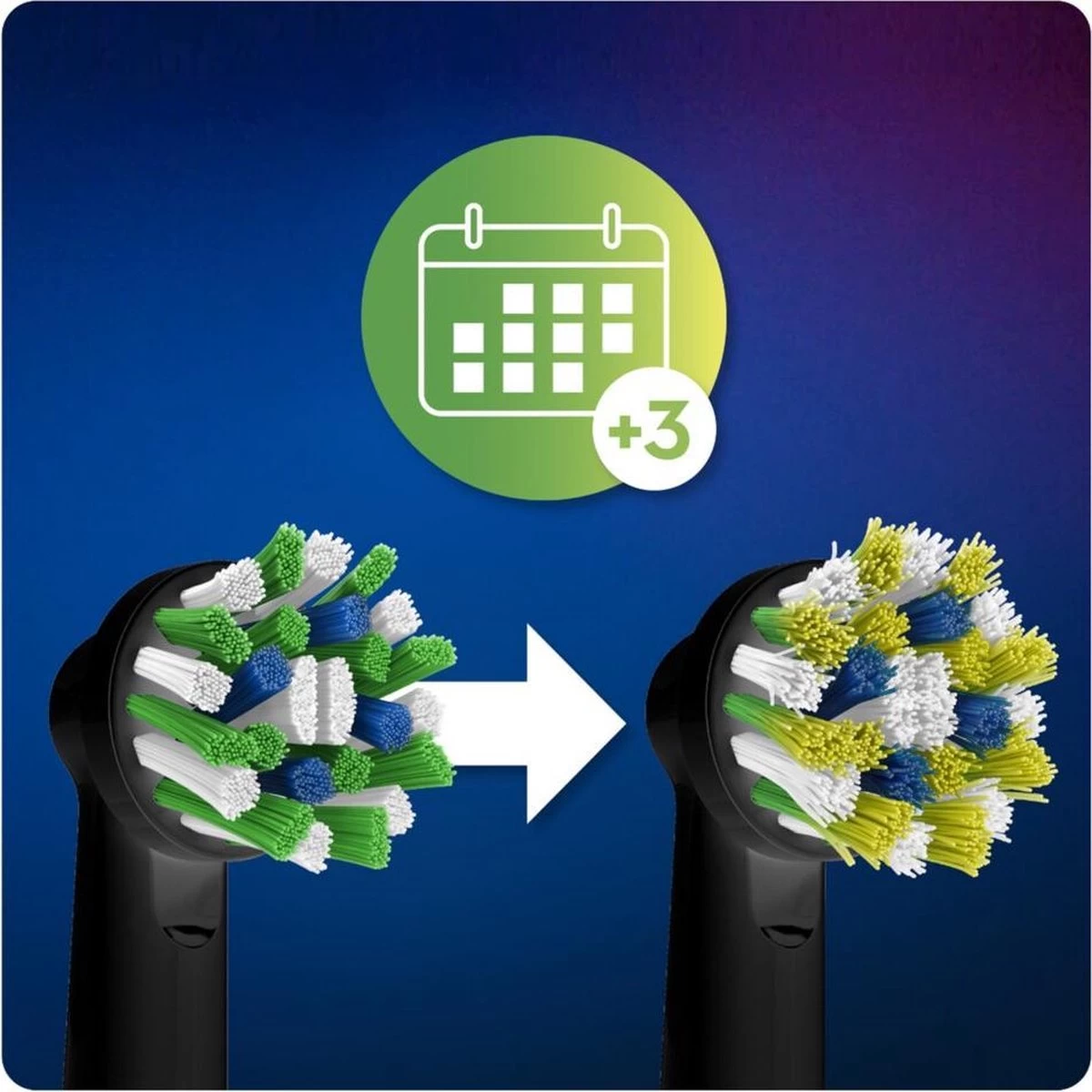 Oral B Oral-B CrossAction - Met CleanMaximiser-technologie - Opzetborstels - Zwart - 10 Stuks - Afbeelding 7