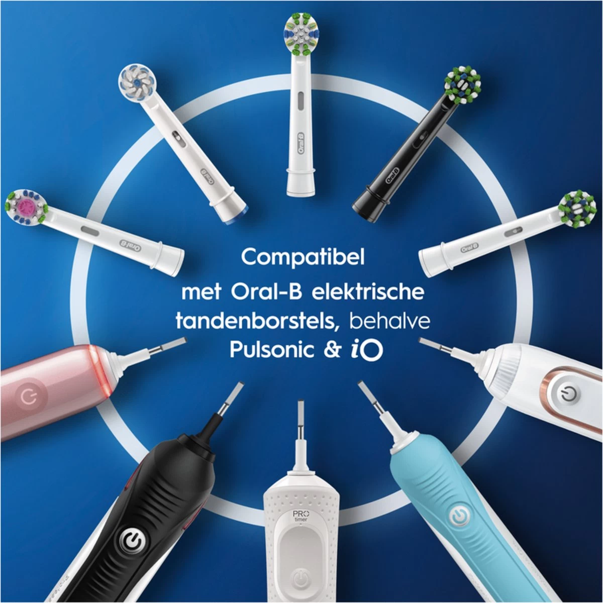 Oral B Oral-B CrossAction - Met CleanMaximiser-technologie - Opzetborstels - Zwart - 10 Stuks - Afbeelding 10