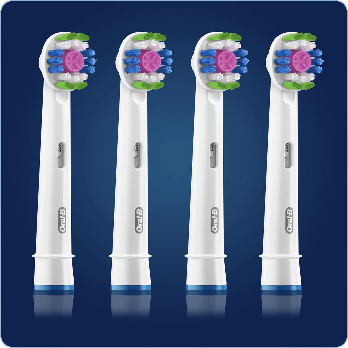 Oral B Oral-B 3D White - Met CleanMaximiser-technologie - Opzetborstels - 4 Stuks - Afbeelding 2